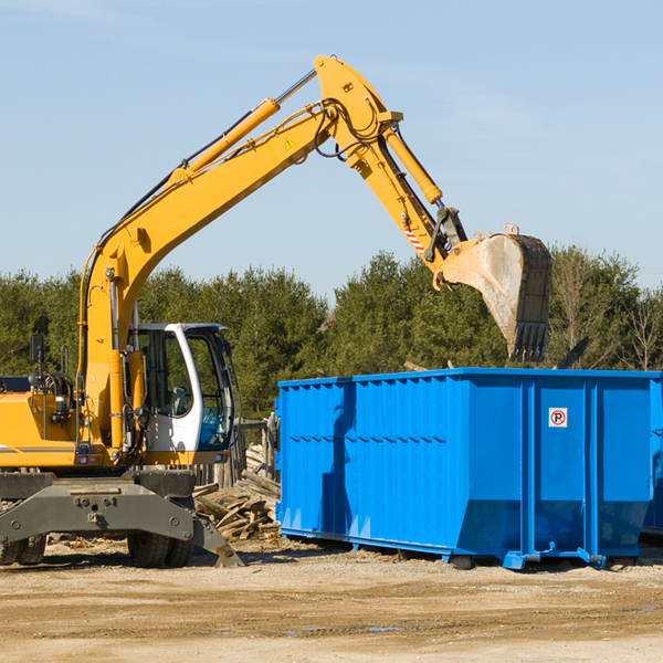 what size residential dumpster rentals are available in Pittsboro MS